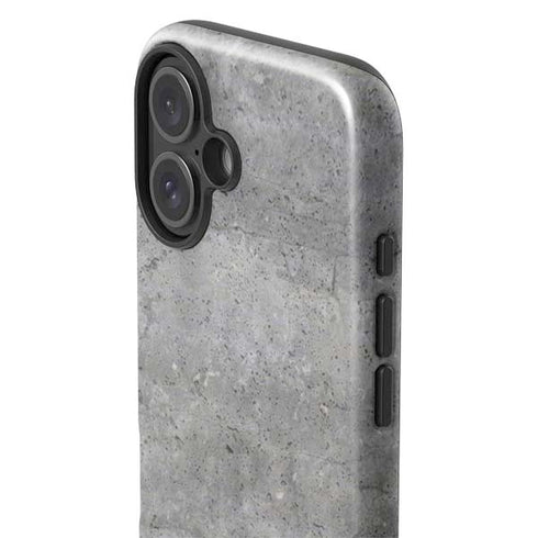 Natural Grey Concrete iPhone 16 Plus Impact Case